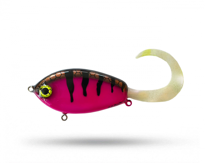 AH Baits Swim Tail - Pink Tiger i gruppen Fiskedrag / Tailbeten hos Örebro Fiske & Outdoor AB (AH Swim Tail - Pink Tiger)